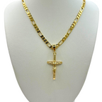 Cadena Cartier 5mm con dije Cristo Chico