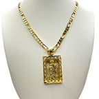 Cadena Cartier 5mm con dije San Judas Cuadrado