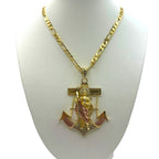 Cadena Cartier 5mm con dije San Judas Ancla