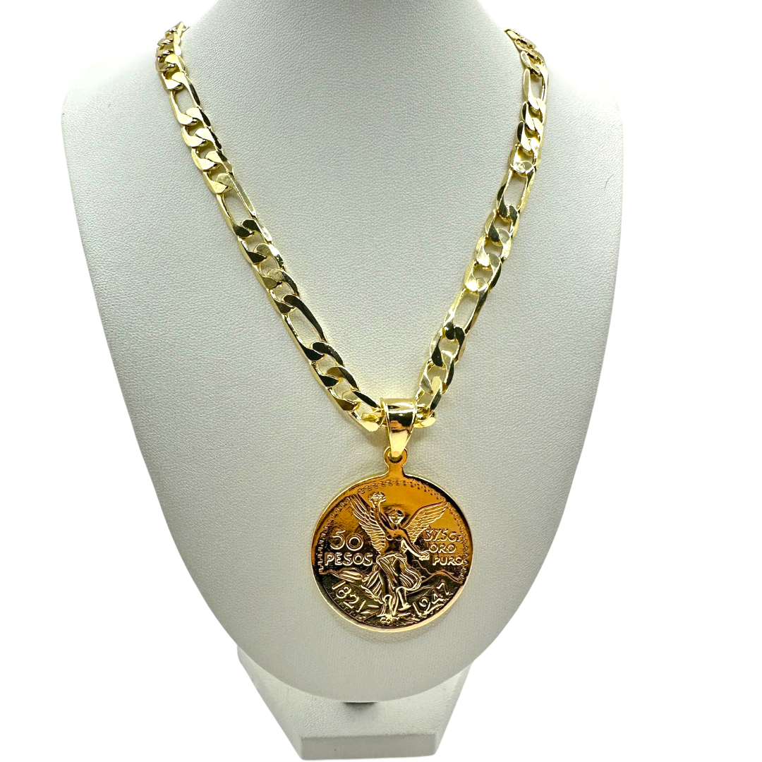 Cadena Cartier 8mm Con Centenario en Oro Laminado de 18K