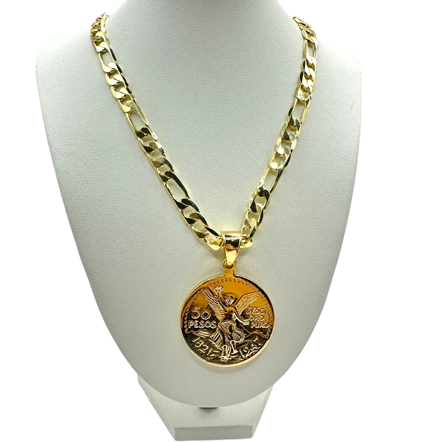 Cadena Cartier 8mm Con Centenario en Oro Laminado de 18K
