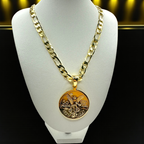 Cadena Cartier 8mm Con Centenario en Oro Laminado de 18K