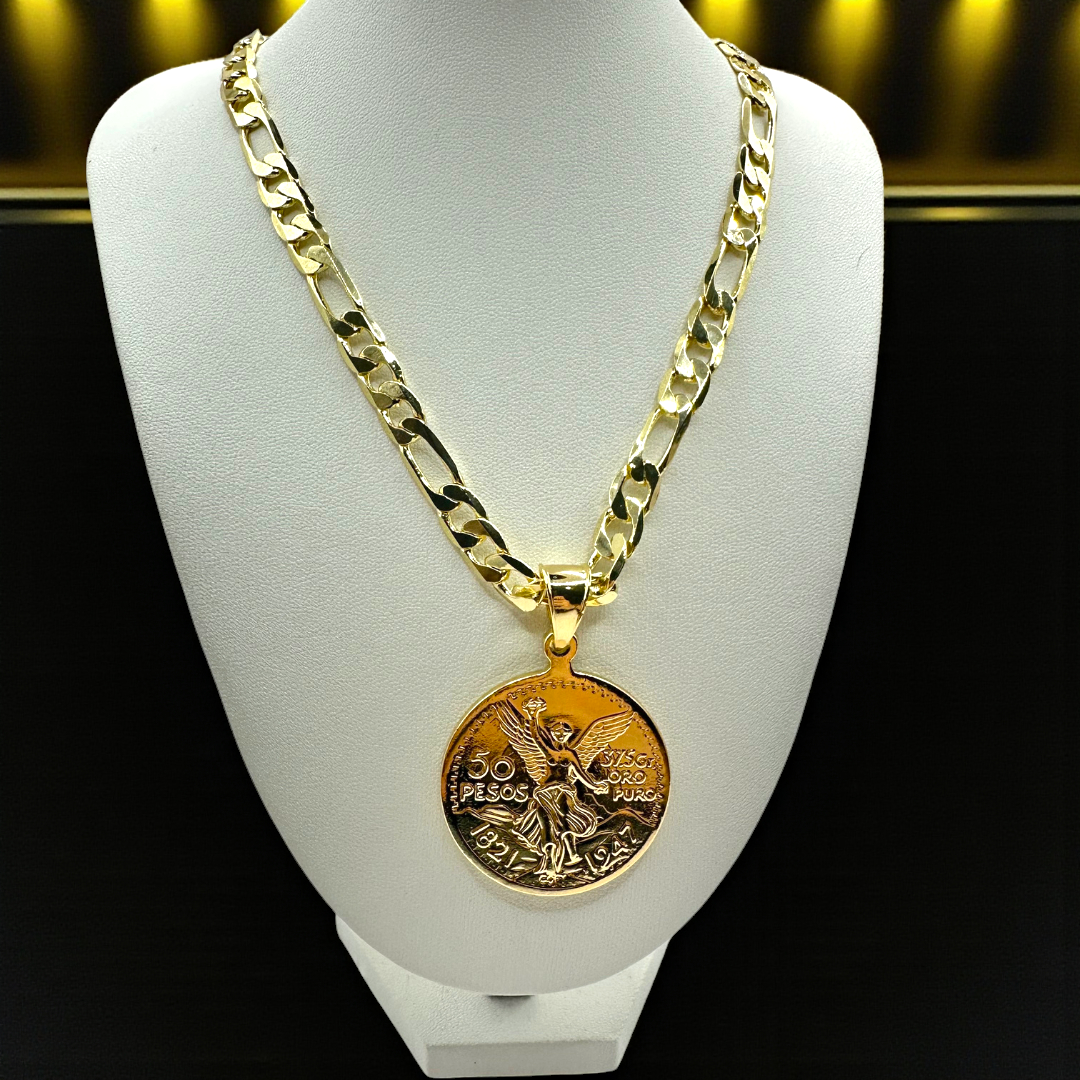 Cadena Cartier 8mm Con Centenario en Oro Laminado de 18K