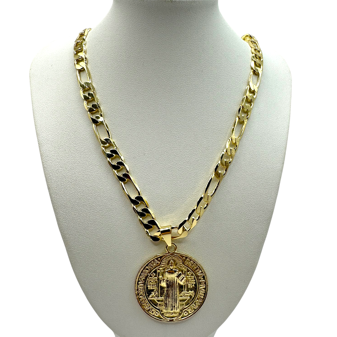 Cadena Cartier de 8mm Con San Benito