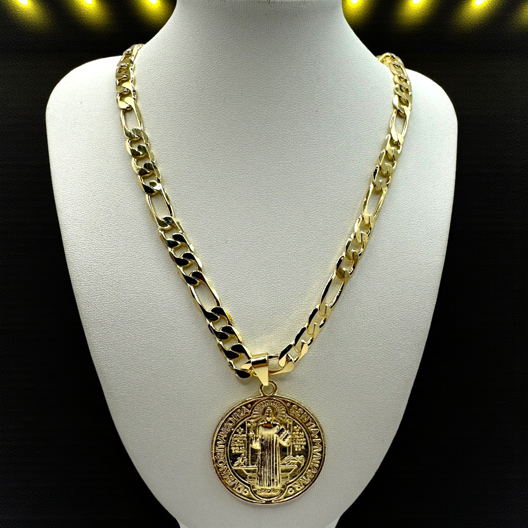 Cadena Cartier de 8mm Con San Benito